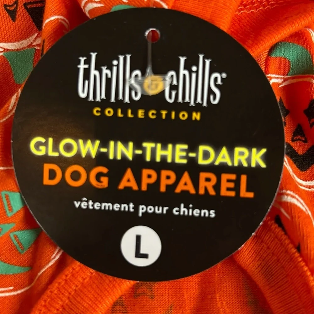 NWT Halloween pumpkin dog pajamas L